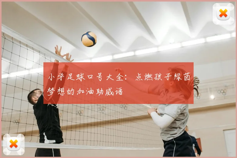 小学足球口号大全：点燃孩子绿茵梦想的加油助威语